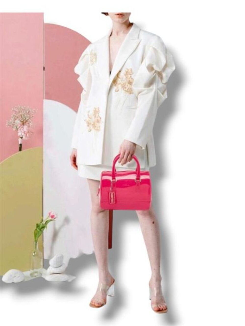 Furla Hot Pink Jelly Candy Satchel - Picture 2 of 5